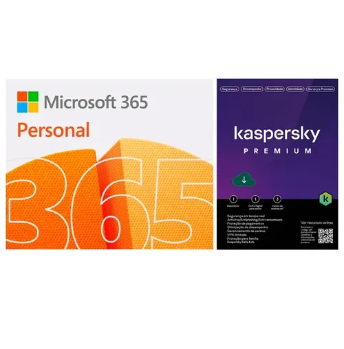 Microsoft 365 Personal 3 Meses De Assinatura Kaspersky Antivrus Premium [3 Meses]